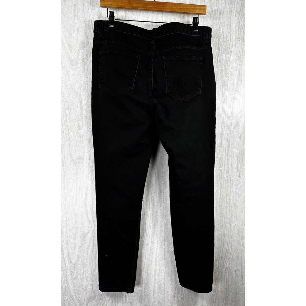 Free People Skinny Jeans Women's 31 Black Distressed Ankle Stretch Denim - Picture 3 of 7